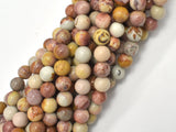 African Agate, 8mm, Round, 15.5 Inch-BeadDirect