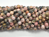 Rhodochrosite, 6mm, Round, 15.5 Inch-BeadDirect