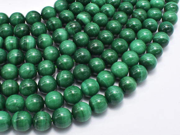 Natural Malachite, 8mm Round Beads-Gems: Round & Faceted-BeadDirect