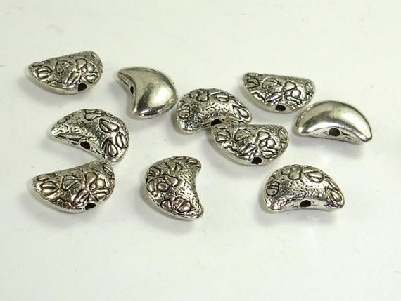 Metal Spacer, Metal Beads, Moon Spacer, Zinc Alloy 20pcs-Metal Findings & Charms-BeadDirect