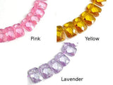CZ beads, 6 x 9mm Top Drilled Faceted Rectangle-Cubic Zirconia-BeadDirect