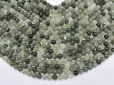 Green Rutilated Quartz Beads, 8mm Round Beads-Gems: Round & Faceted-BeadDirect