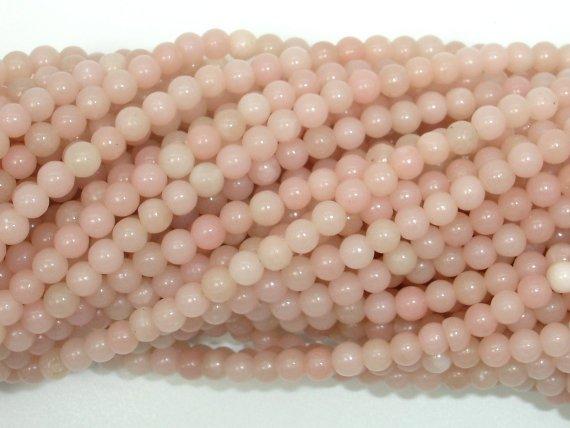 Pink Opal Beads, 4mm Round Beads-Gems: Round & Faceted-BeadDirect