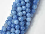 Jade Beads-Blue Gray, 8mm Round Beads-Gems: Round & Faceted-BeadDirect