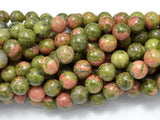 Unakite Beads, 8mm( 8.4mm) Round Beads-Gems: Round & Faceted-BeadDirect