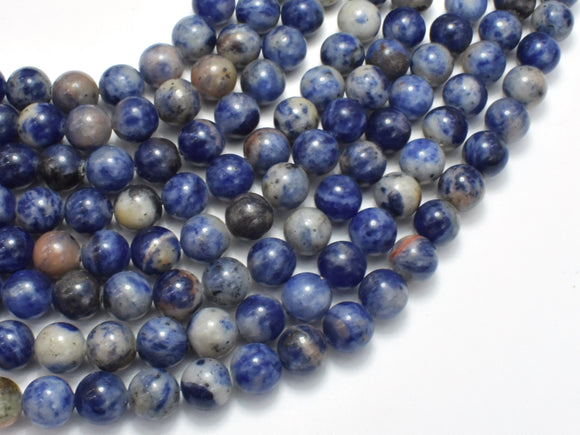 Sodalite Beads, 8mm (8.5mm), Round, 15 Inch-BeadDirect