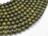 Epidote-Pyrite Inclusion, 8mm(8.3mm) Round beads-Gems: Round & Faceted-BeadDirect
