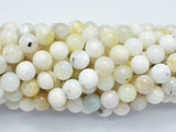 White Rainbow Moonstone 8mm Round-BeadDirect