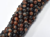 Jade - Gray & Orange 8mm Round-BeadDirect