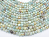 Mystic Coated Amazonite, 6mm (6.3mm) Faceted, AB Coated-Gems: Round & Faceted-BeadDirect