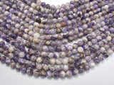 Chevron Amethyst, Dog Tooth Amethyst, 8mm Round-Gems: Round & Faceted-BeadDirect