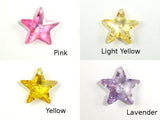 CZ beads,16x16mm Faceted Star-Cubic Zirconia-BeadDirect