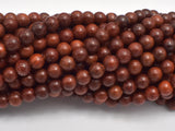 Red Sandalwood Beads, 6mm, Round Beads, Mala Beads, 108 beads-Wood-BeadDirect