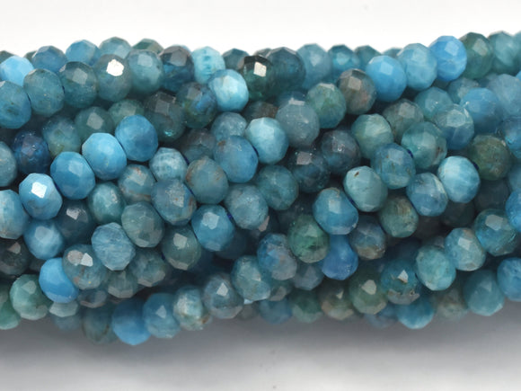 Apatite Beads, 2.8x3.8mm Micro Faceted Rondelle-Gems:Assorted Shape-BeadDirect