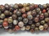 Petrified Wood, 8mm (8.5mm) Round-Gems: Round & Faceted-BeadDirect