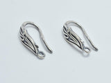 4pcs 925 Sterling Silver Earwire-Antique Silver, Earring Hook, Fishhook-Metal Findings & Charms-BeadDirect