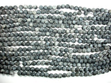 Matte Black Labradorite Beads, Matte Larvikite, 6mm Round Beads-BeadDirect