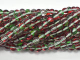 Mystic Aura Quartz-Red, Green, 6mm, Round-BeadDirect