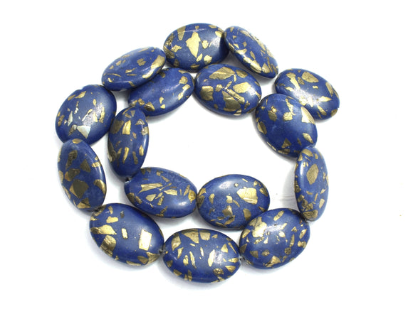 Compressed Stone, 18x25mm Oval Beads-BeadDirect