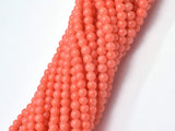 4 Strands Plastic (Imitation Pink Coral)-Salmon Pink, 4mm (4.4mm)-Pearls & Glass-BeadDirect