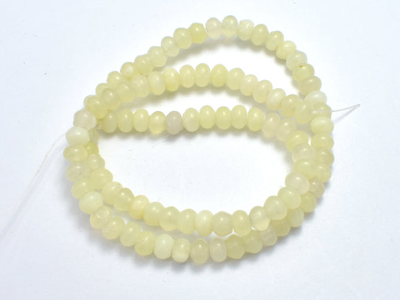 New Jade, 4x6mm Rondelle Beads-BeadDirect