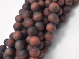 Matte Red Tiger Eye Beads, Round, 10mm, 15 Inch-Gems: Round & Faceted-BeadDirect