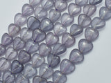 Jade - Gray 12mm Heart Beads-BeadDirect