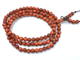 Dragon Blood Wood Beads, 6mm Round Beads, 25 Inch-Wood-BeadDirect