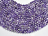 Amethyst, Dog Tooth Amethyst, 6mm, Faceted Round-BeadDirect