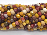 Mookaite Beads, 4x6mm Faceted Rondelle-Gems:Assorted Shape-BeadDirect