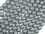 Matte Hematite Beads, 6mm Round Beads-Gems: Round & Faceted-BeadDirect