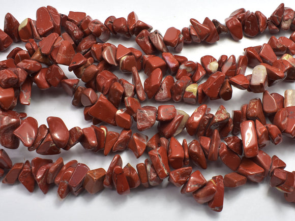 Red Jasper 7-15mm Chips Beads, 33 Inch-BeadDirect