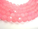 Matte Red Dyed Jade Beads, 10mm Faceted Round Beads-Gems: Round & Faceted-BeadDirect