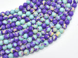 Impression Jasper-Blue & Purple 6mm Round-BeadDirect