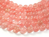Cherry Quartz Beads, 12mm Round Beads-Gems: Round & Faceted-BeadDirect