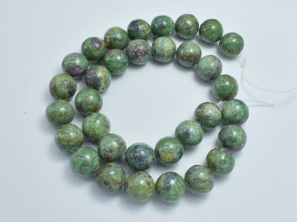 Ruby Fuchsite, 12mm Round Beads-BeadDirect