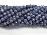 Blue Sapphire Beads, 5mm (5.3mm) Faceted Round, 18 Inch-Gems: Round & Faceted-BeadDirect