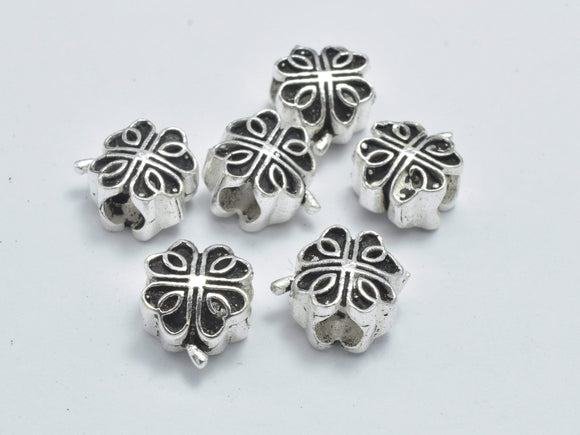 2pcs 925 Sterling Silver Beads-Antique Silver, 7x7mm-Metal Findings & Charms-BeadDirect
