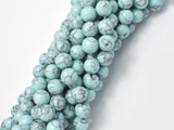 Turquoise Howlite-Light Blue, 10mm Round Beads-Gems: Round & Faceted-BeadDirect