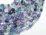 Fluorite Beads, Approx. 6x8mm Nugget Beads, 15.5 Inch-BeadDirect