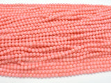 Pink Coral, Angel Skin Coral, 4mm (4.3mm) Round-Gems: Round & Faceted-BeadDirect