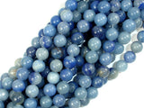 Blue Aventurine, 8mm (8.5 mm) Round Beads-BeadDirect