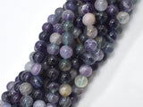 Fluorite Beads, Rainbow Fluorite, 8mm, Round 15 Inch-BeadDirect