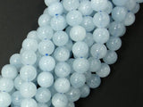 Aquamarine Beads, 7.8mm Round-Gems: Round & Faceted-BeadDirect