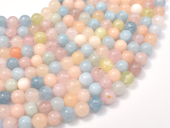 Beryl Beads, Aquamarine, Morganite, Heliodor, 6mm, Round-Gems: Round & Faceted-BeadDirect