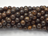 Bronzite Beads, 8mm Round Beads-Gems: Round & Faceted-BeadDirect