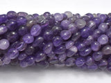 Amethyst, 6x7mm Nugget Beads, 15.5 Inch-BeadDirect