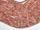 Spicy Jasper Beads, Plum Blossom Jasper, 6 mm Round Beads-Gems: Round & Faceted-BeadDirect