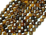 Tiger Eye, Round, 6mm, Star Cut Faceted Round-Gems: Round & Faceted-BeadDirect