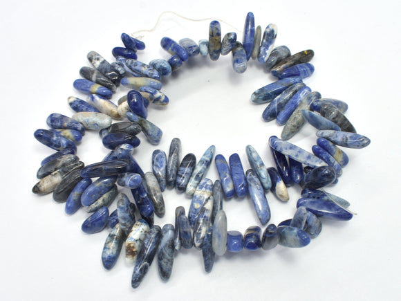 Sodalite Beads, Stick, Top drilled, Approx. (5-7)mm x (12-22)mm , 15.5 Inch-BeadDirect